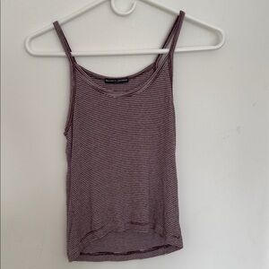 Red and White Striped Tank Top